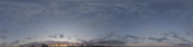 Panoramic sky: flat grey overcast with only a thin gold line of light at the horizon, close to dusk.